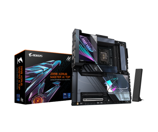 תמונה של לוח אינטל דור 15 GIGABYTE Z890 AORUS MASTER AI TOP E-ATX WIFI7