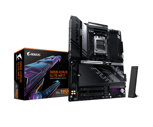 תמונה של לוח אם GIGABYTE B850 AORUS ELITE WIFI7 ATX DDR5 AM5 BT 2.5GBE LAN