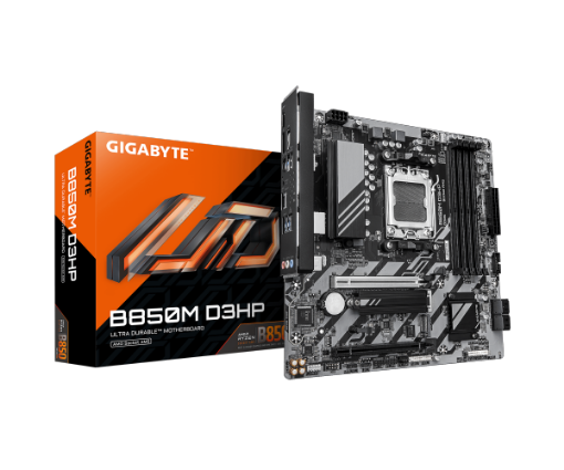 תמונה של לוח אם Gigabyte B850M D3HP 1.2 mATX DDR5 AM5 1GbE Lan USB-C