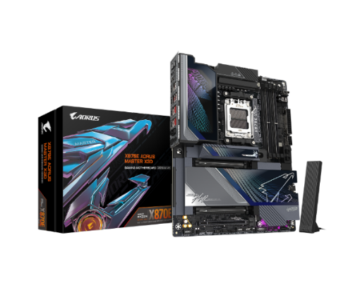 תמונה של לוח אם Gigabyte X870E A MASTER X X3D 10GB/5GB lan Wifi 7 Usb 4.0