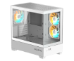 תמונה של מארז לבן GIGABYTE C201 PANORAMIC ICE Micro-ATX 3XARGB Fans