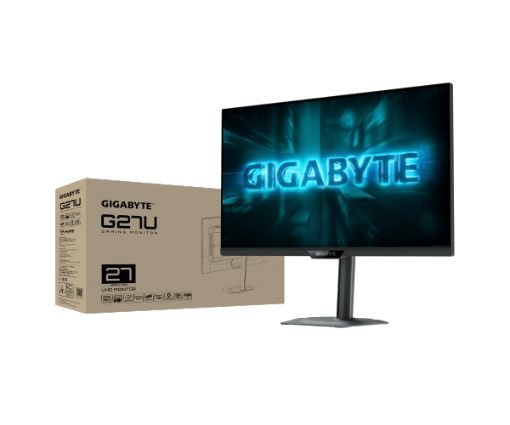 תמונה של מסך גיימינג Gigabyte G27UP 4K SS IPS 180HZ/320HZ 1Ms Pivot HDR400