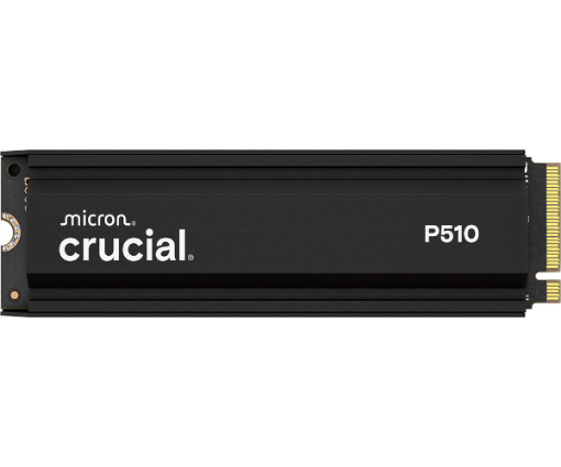 Picture of דיסק פנימי Crucial P510 1TB PCIe Gen5 NVMe 2280 M.2 with Heatsync