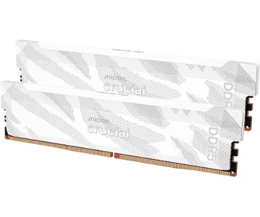 תמונה של זכרון לבן לנייח Crucial Pro DDR5 32GB 2X16 6400Mhz C32 XMP/EXPO