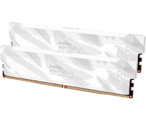 תמונה של זכרון לבן לנייח Crucial Pro DDR5 32GB 2X16 6400Mhz C32 XMP/EXPO