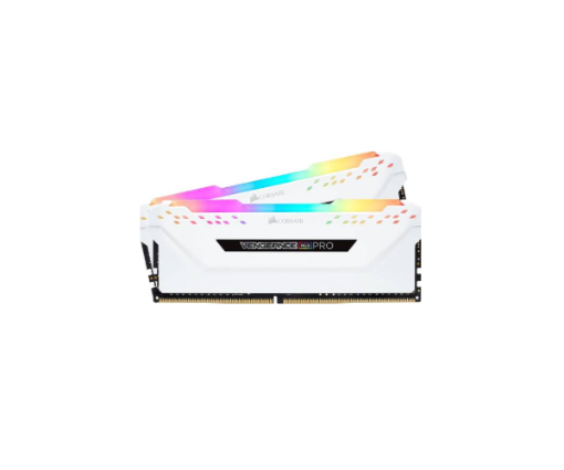 תמונה של זכרון לנייח CORSAIR VENGEANCE RGB PRO 32GB 2x16GB DDR4 DRAM WHITE