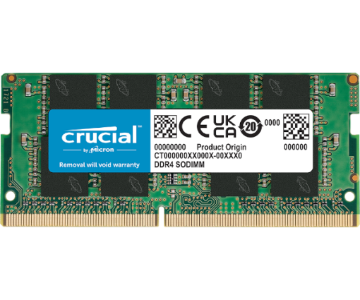 תמונה של זכרון לנייד Crucial Classic DDR4 16GB 3200Mhz SODIM C22