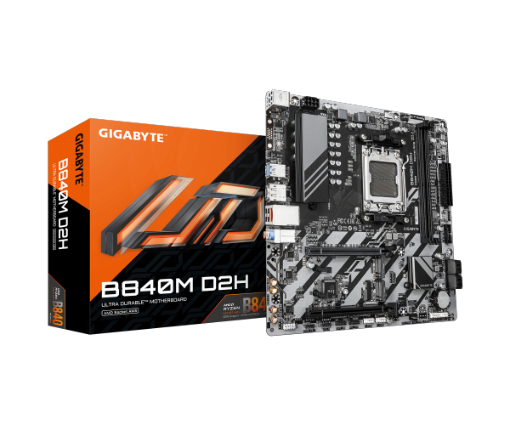 תמונה של לוח אם Gigabyte B840M D2H 1.2 X3D DDR5 AM5 Micro-Atx