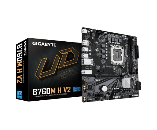 תמונה של לוח למעבדי אינטל Gigabyte B760M H V2 DDR5 Micro Atx LGA1700