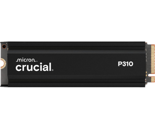 תמונה של דיסק פנימי Crucial P310 4TB PCIe Gen4 NVMe 2280 M.2 SSD Heatsinc