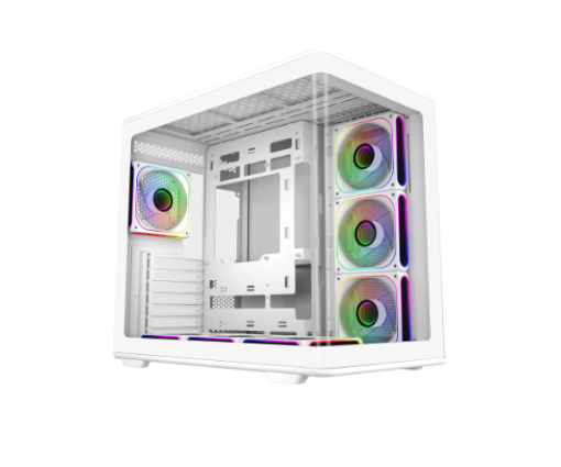 תמונה של מארז Cooler Master Elite 600 ATX mid-tower USB-C Airflow White