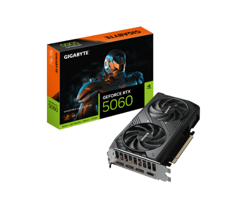 תמונה של כרטיס מסך Gigabyte RTX 5060 WINDFORCE MAX OC V2 8GB