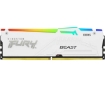 תמונה של זכרון לנייח לבן Kingston Fury Beast RGB 32GB 2X16 DDR5 6000Mhz C3
