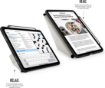תמונה של כיסוי Origami No.3 ל-iPad Pro 11″ M4/M5 עם אחסון ל-Apple Pencil מבית Pipetto בצבע שחור