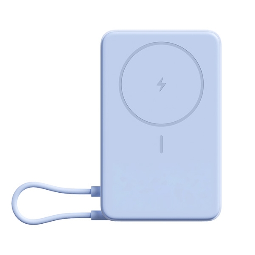 תמונה של סוללת גיבוי 10000mAh עם סטנד דגם Xiaomi Magnetic Power Bank 10000 בצבע כחול