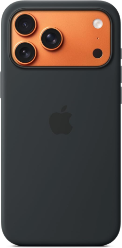 תמונה של כיסוי סיליקון עם MagSafe למכשיר iPhone 17 Pro Max בצבע שחור