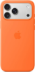 תמונה של כיסוי סיליקון עם MagSafe למכשיר iPhone 17 Pro Max בצבע כתום