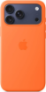 תמונה של כיסוי סיליקון עם MagSafe למכשיר iPhone 17 Pro Max בצבע כתום