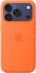 תמונה של כיסוי סיליקון עם MagSafe למכשיר iPhone 17 Pro בצבע כתום
