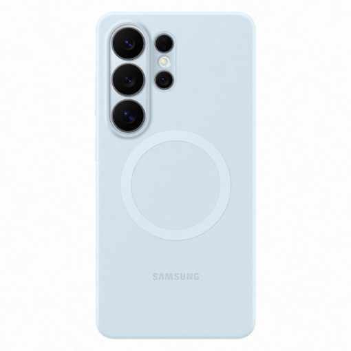 תמונה של כיסוי סיליקון מגנטי למכשיר Samsung Galaxy S26 Ultra בצבע כחול