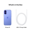 תמונה של טלפון סלולרי אפל  Apple iPhone 16 128GB MYEC3QN/A בצבע Ultramarine