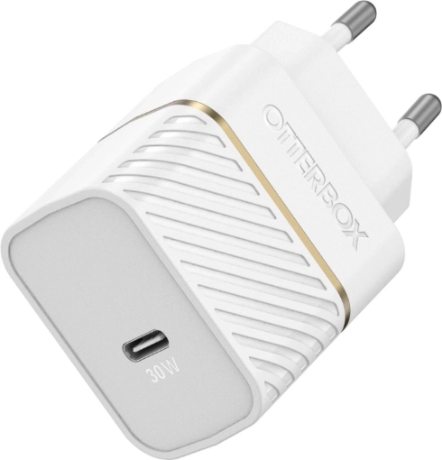 תמונה של מטען בית Otterbox Premium דגם USB-C 30W לבן