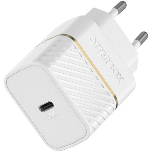 תמונה של מטען בית Otterbox Premium דגם USB-C 20W לבן