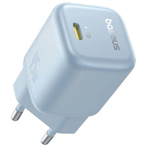 תמונה של מטען קיר Baseus PicoGo GaN Fast Charger 1C 45W Galaxy Blue