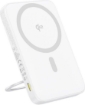 תמונה של מטען נייד Baseus PicoGo Qi2 Magnetic 5000mAh Power Bank Stand White