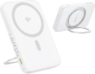 תמונה של מטען נייד Baseus PicoGo Qi2 Magnetic 5000mAh Power Bank Stand White