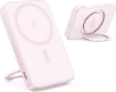 תמונה של מטען נייד Baseus PicoGo Qi2 Magnetic 5000mAh Power Bank Stand Pink