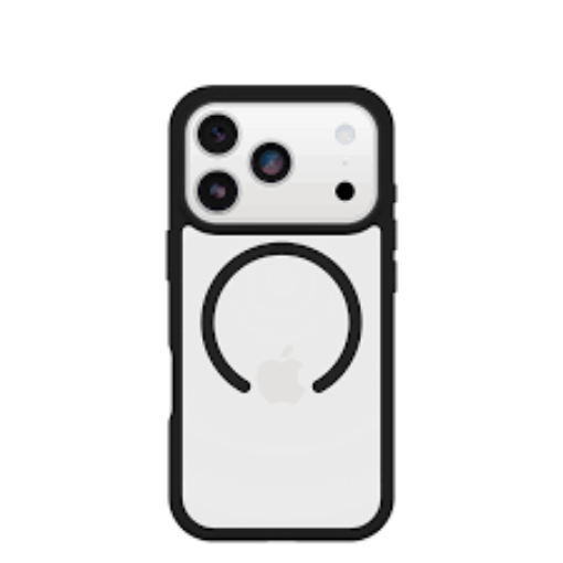תמונה של כיסוי OTTERBOX ל IPhone 17 pro React MagSafe clear/black