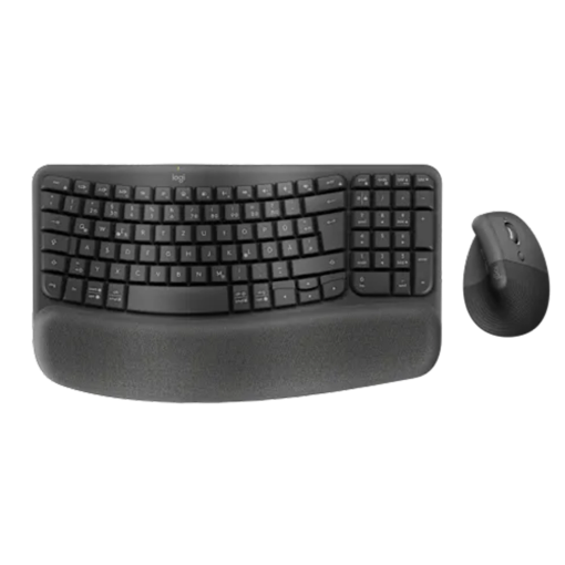תמונה של סט מקלדת ועכבר Logitech Wave Keys & Lift Combo Graphite