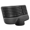 תמונה של סט מקלדת ועכבר Logitech Wave Keys & Lift Combo Graphite