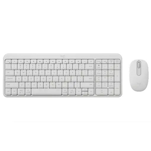 תמונה של סט מקלדת ועכבר אלחוטיים Logitech MK250 Bluetooth בצבע לבן