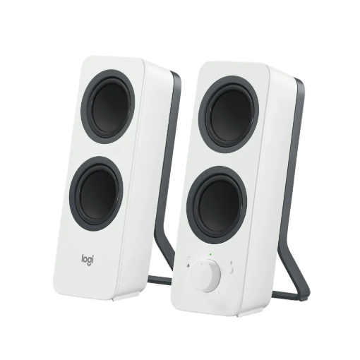 תמונה של רמקולי סטריאו בלוטוס למחשב Logitech Z207 בצבע לבן