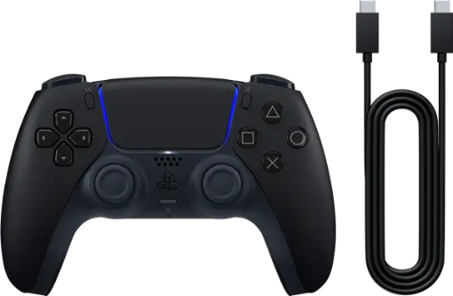 תמונה של בקר אלחוטי Midnight Black DualSense® + כבל USB למחשב אישי
