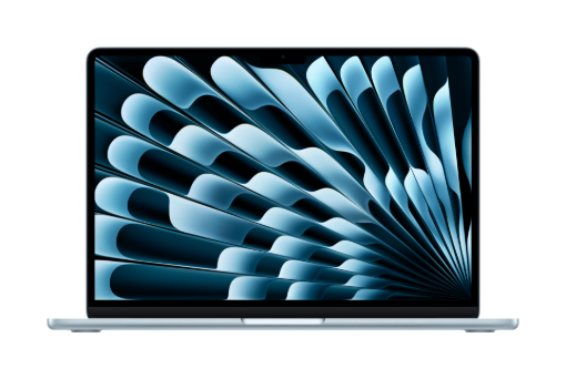 תמונה של מחשב נייד 15″ אפל אייר  Apple MacBook Air M5 I 10CPU I 10GPU I 16GB I 512GB Z1LZ000G0 I MDVQ4HB/A בצבע Sky Blue
