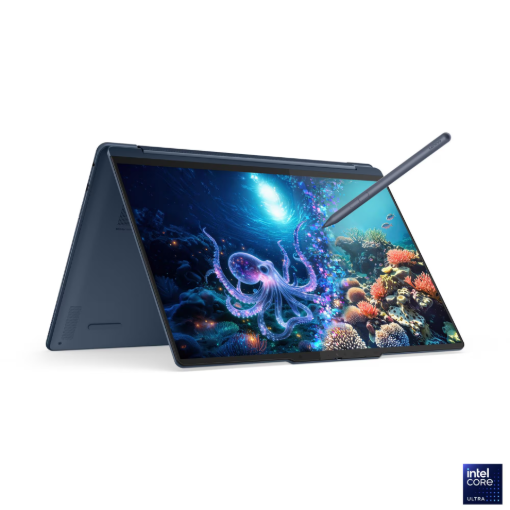 תמונה של מחשב נייד LENOVO YOGA 9 2-IN-1 ULTRA 7 14″T 32GB 1TB 3YP 83LC003GIV בצבע Cosmic Blue