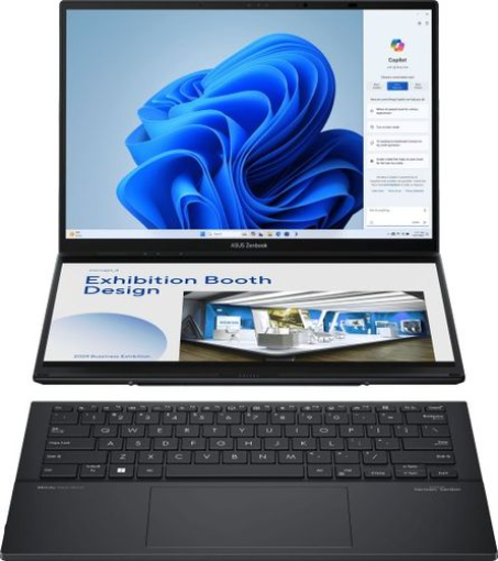 תמונה של מחשב נייד מסך מגע ASUS Zenbook Duo UX8407AA-SN062W CORE ULTRA 7 32GB 1TB 3Y