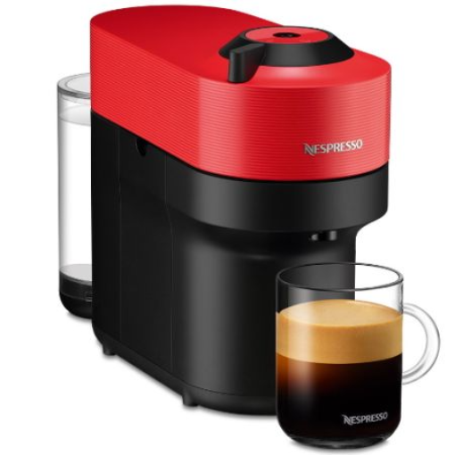 תמונה של מכונת קפה Nespresso Vertuo Pop GCV2-IL-RE-NE בצבע אדום