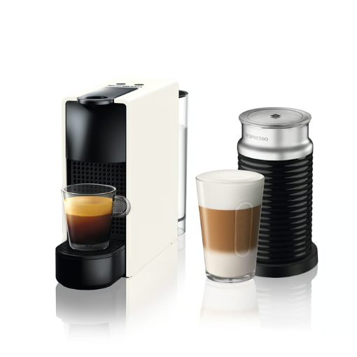 תמונה של מכונת קפה Nespresso + מקציף Essenza Mini bundle A3ND30-IL-WH-NE בצבע לבן