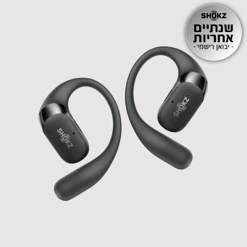 תמונה של אוזניות אלחוטיות Shokz OPENFIT 2 בצבע שחור