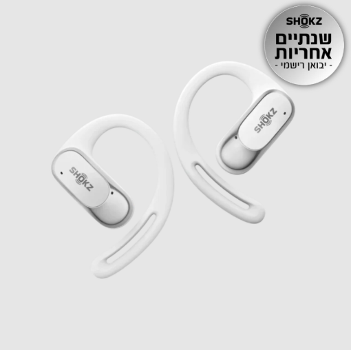 תמונה של אוזניות SHOKZ OPENFIT AIR OPEN-EAR בצבע לבן