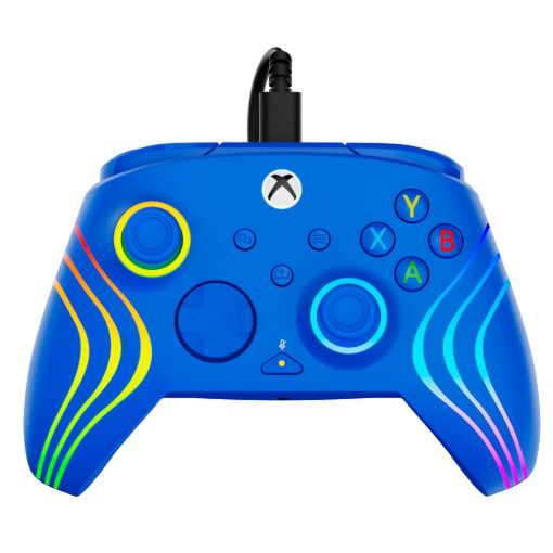 תמונה של בקר חוטי לגיימינג Turtle Beach Afterglow Wave RGB – תואם Xbox ו‑PC בצבע כחול