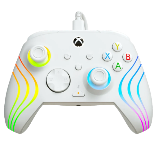 תמונה של בקר חוטי לגיימינג Turtle Beach Afterglow Wave RGB – תואם Xbox ו‑PC בצבע לבן