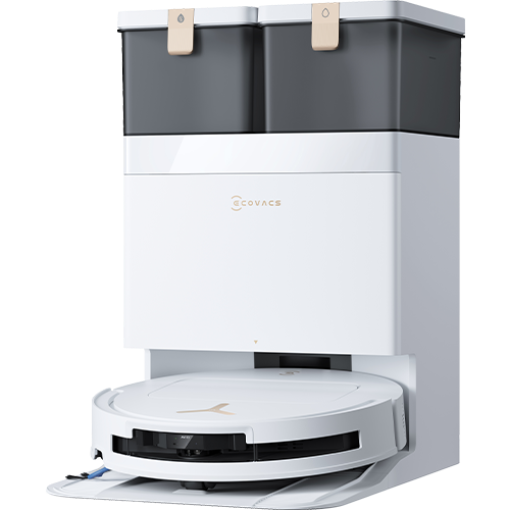 תמונה של שואב אבק שוטף רובוטי T50S Pro Omni ECOVACS בצבע  לבן