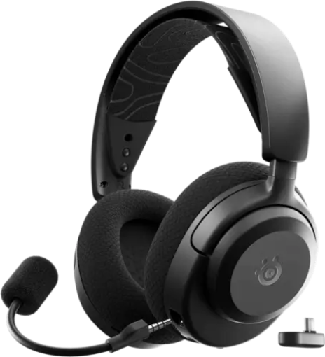 תמונה של אוזניות גיימינג אלחוטיות SteelSeries Arctis Nova 3X בצבע שחור
