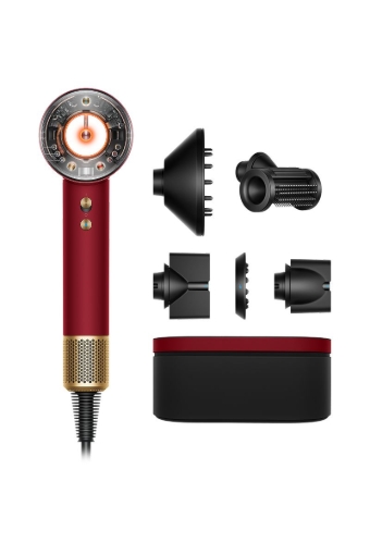 תמונה של מייבש שיער Dyson Supersonic Nural™ HD16 בגוון אדום קטיפה גולד – שנתיים אחריות יבואן רשמי
