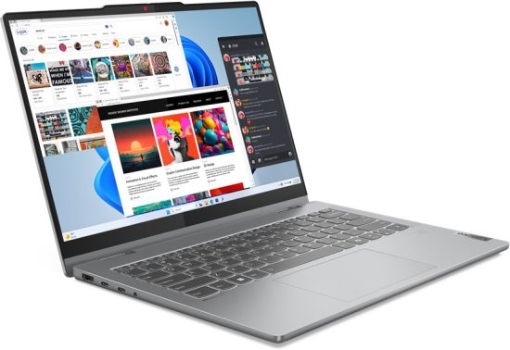 תמונה של מחשב נייד עם מסך מגע 14″ LENOVO IdeaPad 5 I5 16GB 512GB 83KX001PIV בצבע Luna Grey